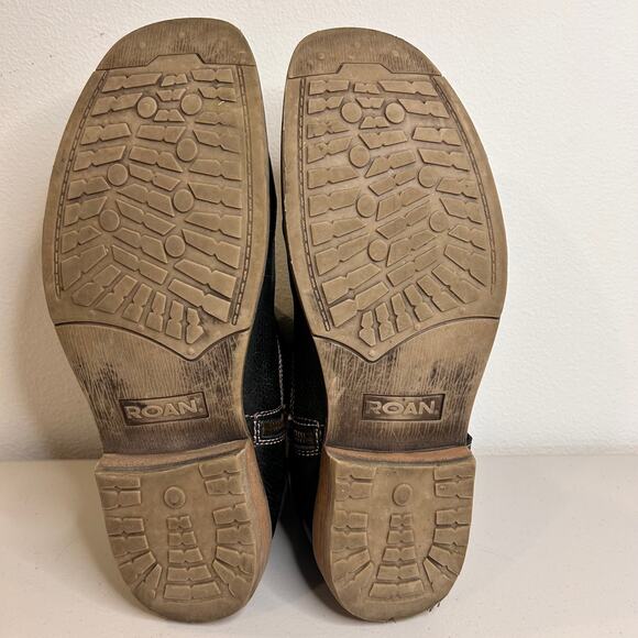 Roan by Bed Stu Men's Boot with Zip Size 11 Black Barcelona Rust - Picture 13 of 16